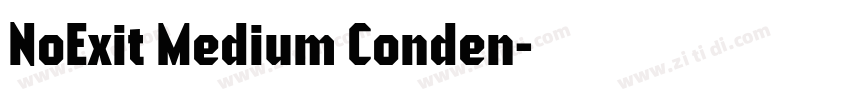 NoExit Medium Conden字体转换